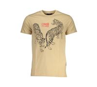 Cavalli Class - Cotton T-Shirt - Homme - Tops - Beige - Taille: 2XL
