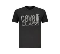 Cavalli Class - Cotton T-Shirt - Homme - Tops - Noir - Taille: M
