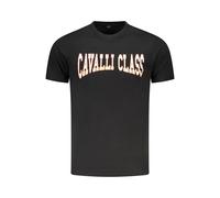 Cavalli Class - Cotton T-Shirt - Homme - Tops - Noir - Taille: M