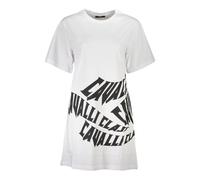 Cavalli Class, Femme, Robes, Blanc, Taille: 38 FR Robe courte blanche avec col rond