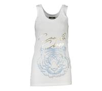 Cavalli Class, Femme, Tops, Blanc, Taille: 40 FR Débardeur imprimé tigre blanc