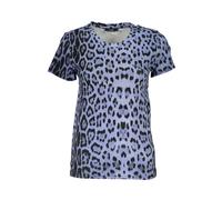 Cavalli Class, Femme, Tops, Multicolore, Taille: 40 FR T-shirt en Coton Bleu avec Motif