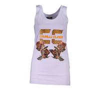 Cavalli Class, Femme, Tops, Violet, Taille: 40 FR Haut Femme en Coton Violet avec Imprimé