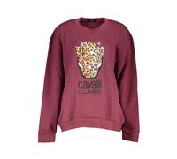 Cavalli Class - SweaT-shirt en polaire violet élégant - Femme - Sweatshirts et sweats à capuche - Violet - Taille: 40 FR