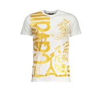 Cavalli Class, Homme, Tops, Blanc, Taille: XL T-Shirt à Manches Courtes