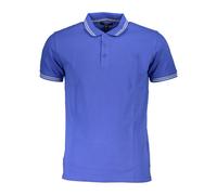Cavalli Class, Homme, Tops, Bleu, Taille: M Polo Bleu Manches Courtes Homme