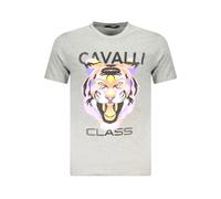Cavalli Class, Homme, Tops, Gris, Taille: XL T-shirt à manches courtes