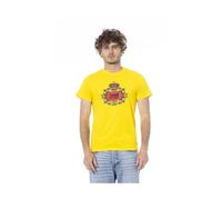 Cavalli Class, Homme, Tops, Jaune, Taille: 2XL T-shirt à col rond