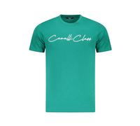 Cavalli Class, Homme, Tops, Vert, Taille: L T-shirt à Manches Courtes