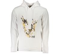 Cavalli Class Hoodie de luxe avec imprimé aigle doré : Taille - S Taille : S