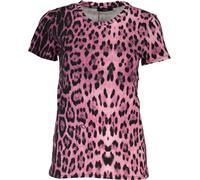 Cavalli Class Leopard T-shirt rose femme : Taille - XS Taille : XS