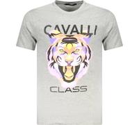 Cavalli Class Logo T-shirt manches courtes col rond : Taille - 2XL Taille : 2XL