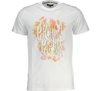 Cavalli Class Manches courtes Col rond Logo T-shirt Blanc : Taille - L Taille : L