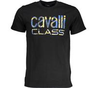 Cavalli Class Noir T-shirt 60FJD060 Elégance : Taille - XL Taille : XL