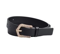 Cavalli Class - Pearl-Embellished Buckle Belt - Femme - Accessoires - Noir - Taille: 95 CM