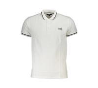 Cavalli Class - Polo en Coton Blanc avec Impression - Homme - Tops - Blanc - Taille: 2XL