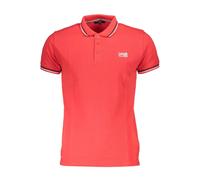 Cavalli Class - Polo en coton rouge avec impression unique - Homme - Tops - Rouge - Taille: L