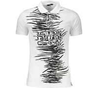 CAVALLI CLASS Polo Hommes Textile Blanc SF21296 - Taille : XL