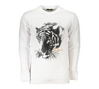 Cavalli Class - Pull Blanc à Manches Longues avec Imprimé - Homme - Sweatshirts et sweats à capuche - Blanc - Taille: 3XL