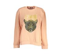 Cavalli Class - Pull en coton - Femme - Sweatshirts et sweats à capuche - Rose - Taille: 40 FR