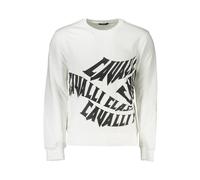 Cavalli Class - Pull en coton - Homme - Sweatshirts et sweats à capuche - Blanc - Taille: L
