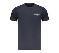 Cavalli Class - Tee-shirt Bleu Brodé - Homme - Tops - Noir - Taille: L