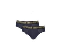 Cavalli Class, Homme, Sous-vêtements, Bleu, Taille: S Slips Bi-Pack en Coton Stretch