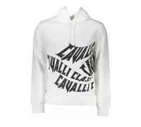 Cavalli Class - Sweat à capuche blanc avec logo - Homme - Sweatshirts et sweats à capuche - Blanc - Taille: L