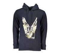 Cavalli Class - Sweat à capuche élégant - Homme - Sweatshirts et sweats à capuche - Bleu - Taille: S