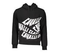 Cavalli Class - Sweat à Capuche Noir Manches Longues Imprimé - Homme - Sweatshirts et sweats à capuche - Noir - Taille: XL