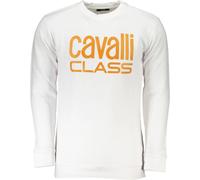Cavalli Class Sweat-shirt de luxe avec logo doré : Taille - L Taille : L