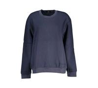 Cavalli Class - SweaT-shirt en Molleton Bleu Brodé - Femme - Sweatshirts et sweats à capuche - Bleu - Taille: 40 FR