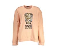 Cavalli Class - SweaT-shirt en polaire rose élégant - Femme - Sweatshirts et sweats à capuche - Rose - Taille: 40 FR