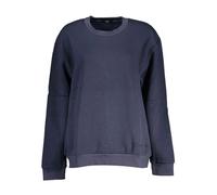Cavalli Class, Femme, Sweatshirts et sweats à capuche, Bleu, Taille: 44 FR SweaT-shirt en molleton bleu brodé