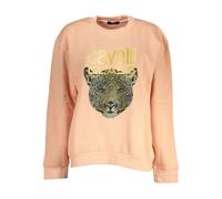 Cavalli Class, Femme, Sweatshirts et sweats à capuche, Rose, Taille: 38 FR SweaT-shirt Rose Chic en Polaire avec Col Rond