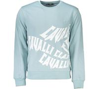 CAVALLI CLASS SWEATSHIRT SANS FERMETURE HOMME BLEU CLAIR : Couleur - bleu ciel, Taille - 2XL Taille : 2XL Couleur : bleu ciel