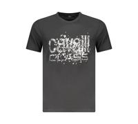 Cavalli Class - T-shirt à impression éclaboussures - Homme - Tops - Noir - Taille: M