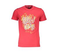 Cavalli Class - T-shirt à impression graphique - Homme - Tops - Rouge - Taille: XL