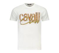 Cavalli Class - T-Shirt à Manches Courtes - Homme - Tops - Blanc - Taille: 2XL