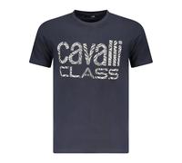 Cavalli Class - T-Shirt à Manches Courtes - Homme - Tops - Bleu - Taille: L