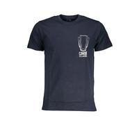 Cavalli Class - T-shirt à manches courtes - Homme - Tops - Bleu - Taille: XL