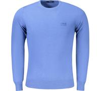 Cavalli Class T-shirt à manches longues avec col rond et logo brodé : Taille - M Taille : M