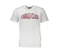 Cavalli Class - T-shirt avec impression audacieuse - Homme - Tops - Blanc - Taille: M