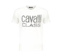 Cavalli Class - T-shirt avec impression distinctive - Homme - Tops - Blanc - Taille: L