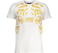 Cavalli Class T-shirt blanc à tête de tigre : Taille - XL Taille : XL