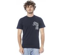 Cavalli Class T-shirt bleu marine tigré : Taille - L Taille : L