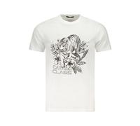Cavalli Class - T-Shirt Col Rond Imprimé Audacieux - Homme - Tops - Blanc - Taille: M