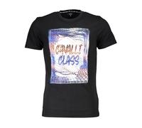Cavalli Class - T-Shirt à Manches Courtes - Homme - Tops - Noir - Taille: XL