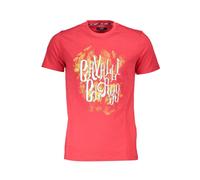 Cavalli Class - T-shirt en coton - Homme - Tops - Rouge - Taille: M