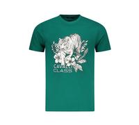 Cavalli Class - T-shirt à Manches Courtes - Homme - Tops - Vert - Taille: L